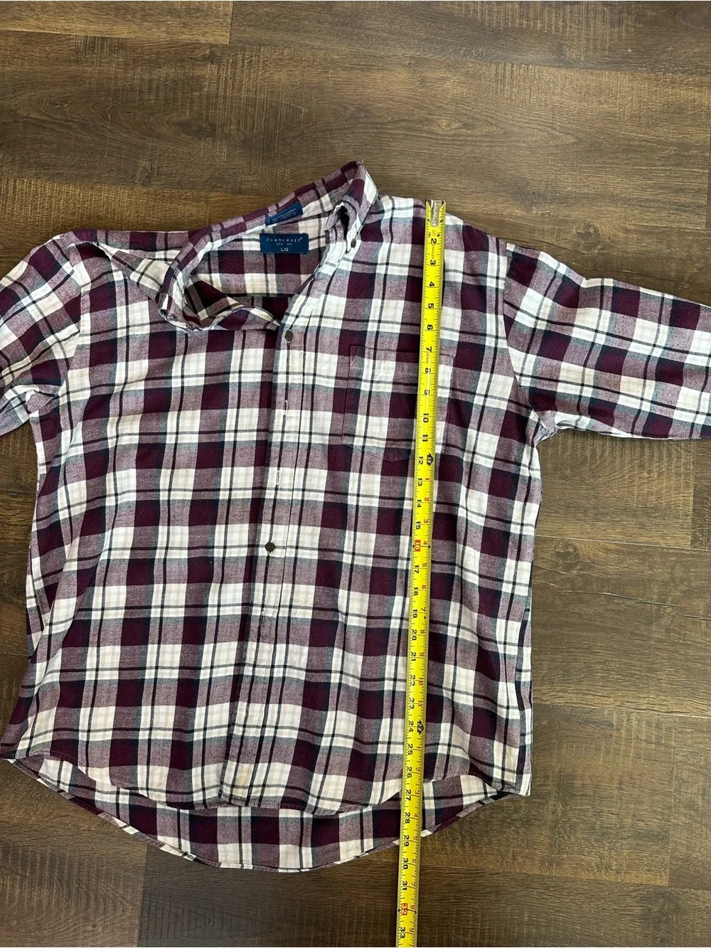 Towncraft burgundy down fit