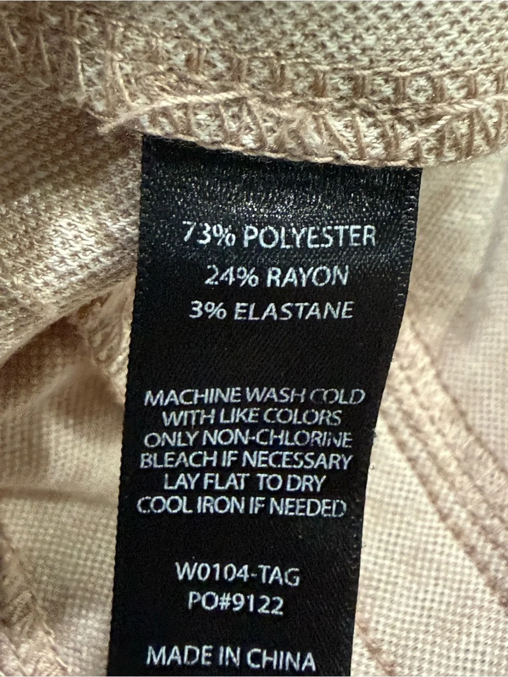 Betabrand‎ Wide Leg Dress Tan Gingham Check Yoga Pants Women’s Size L Retro