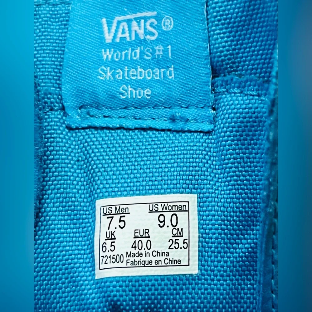 Vans neon blue