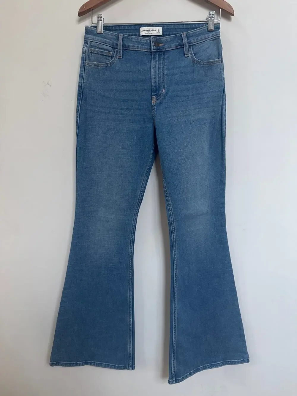 Abercrombie & Fitch Jeans Women's 28 6 The Flare Ultra High Rise Stretch Retro