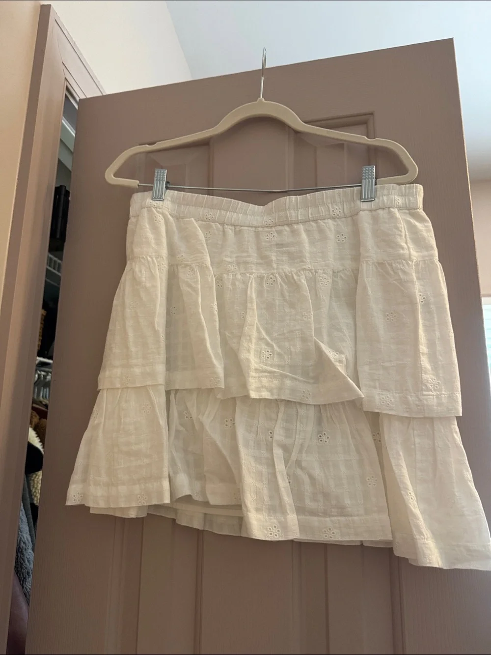 Universal Threads NWT White Eyelet Two-Piece Crop Top & Skirt Set