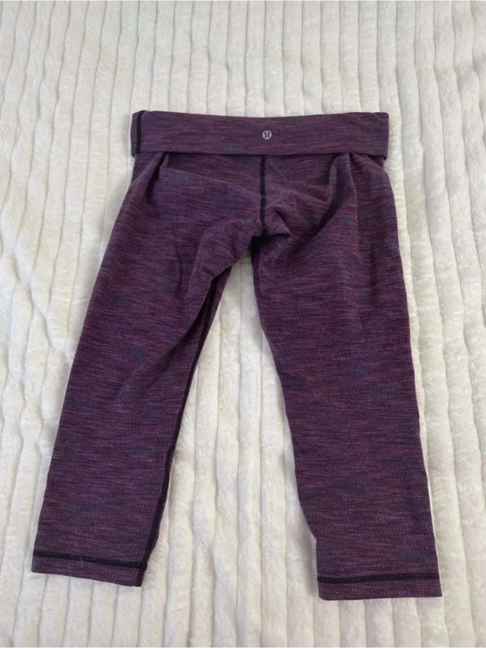 lululemon athletica Heathered Plum Cropped Leggings