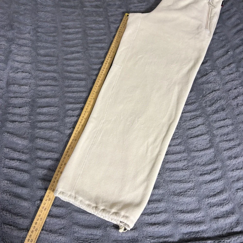 Tna TnAction Aritzia Polar Fleece Wide Leg Sweatpants Cream Off-White Small