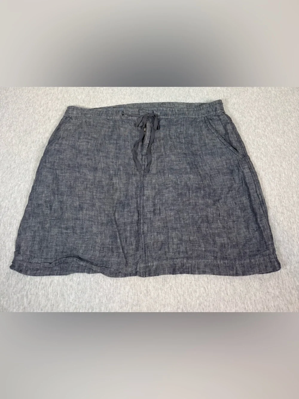 Max Studio 100% Linen Skirt 💙 Women’s Large‎