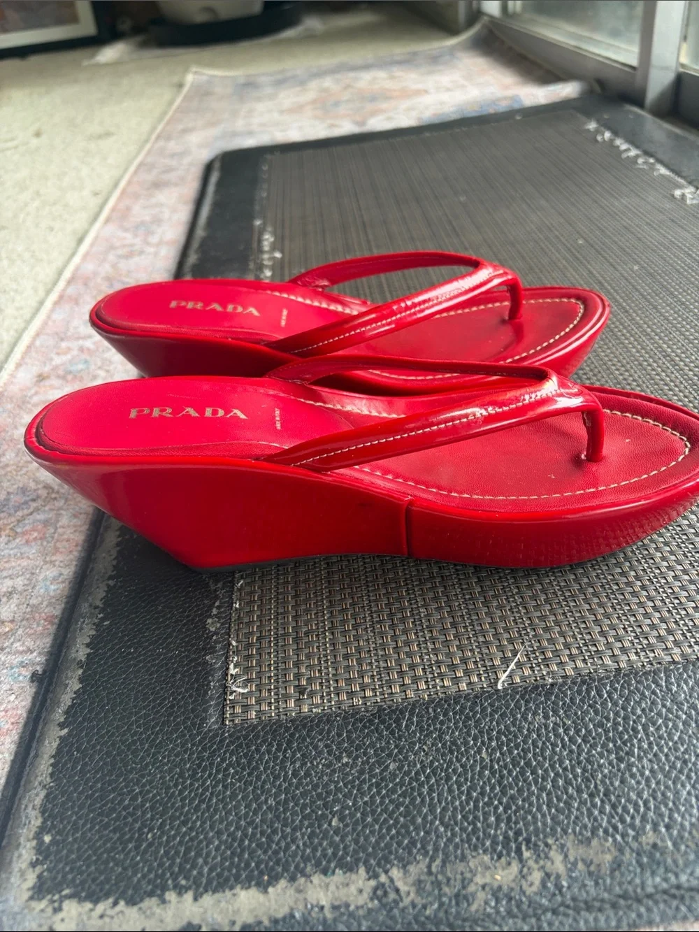Prada bold red