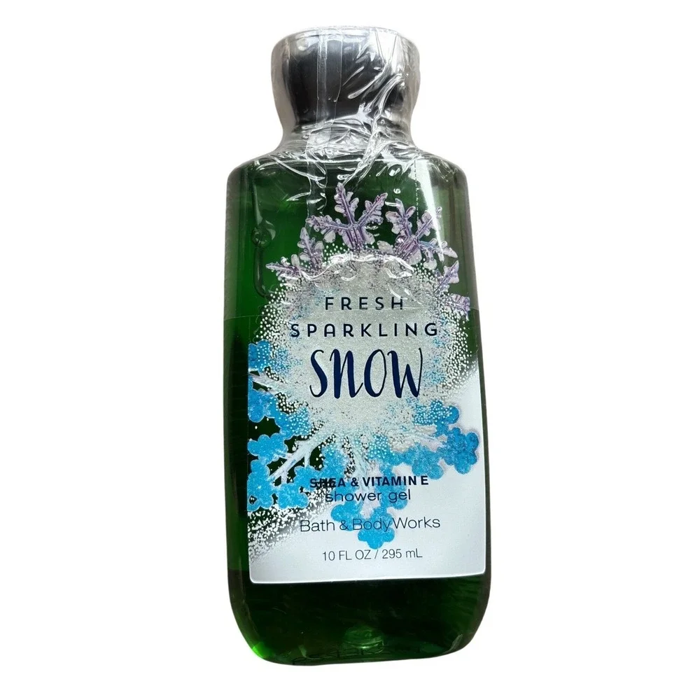 NEW Bath & Body Works Fresh Sparkling Snow Shower Gel‎ 10oz Shea Vitamin E New