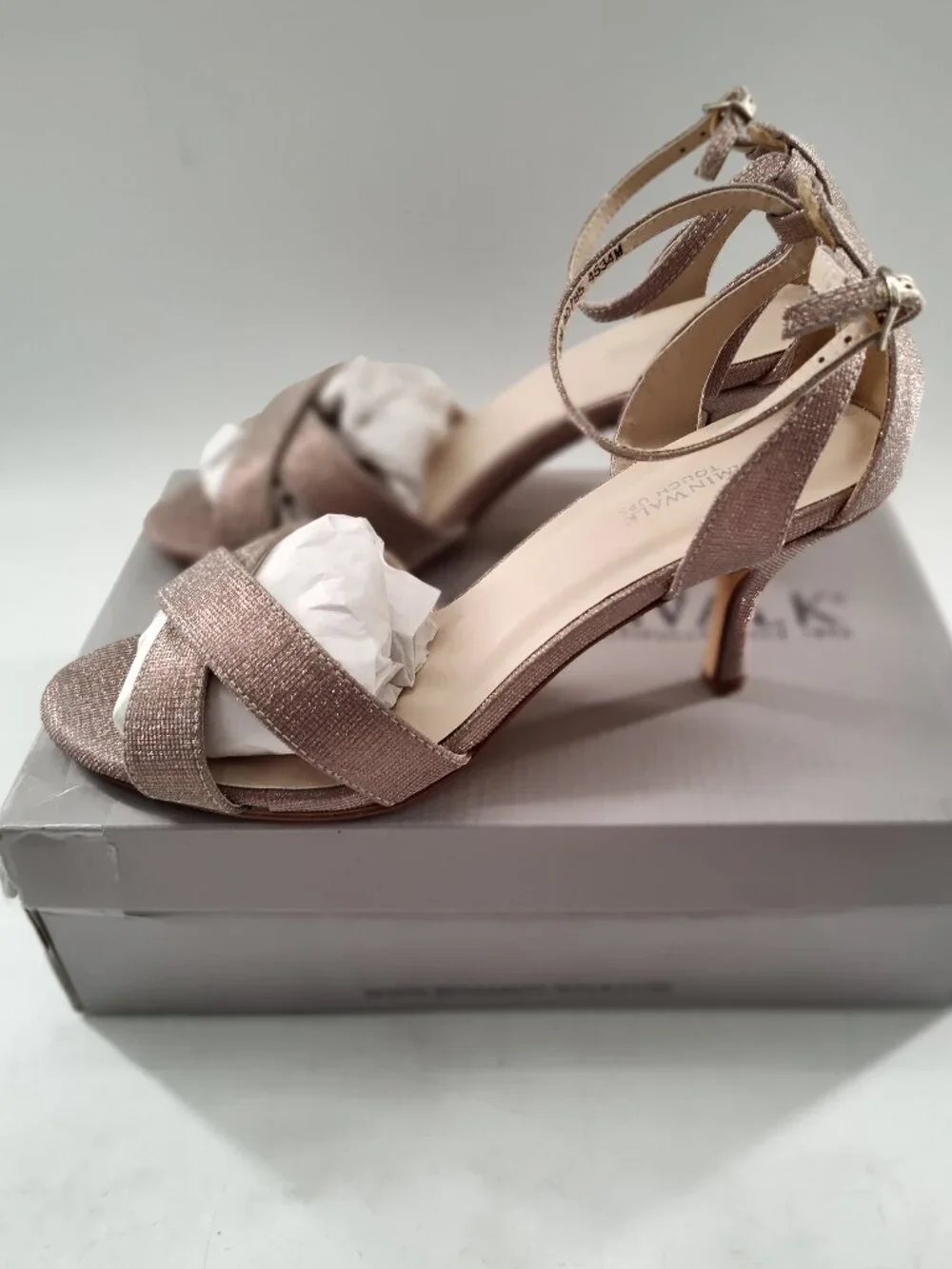 Women's Benjamin Walk Freya Ankle Strap Heeled Open Toe Sandal Size 10M PA#678