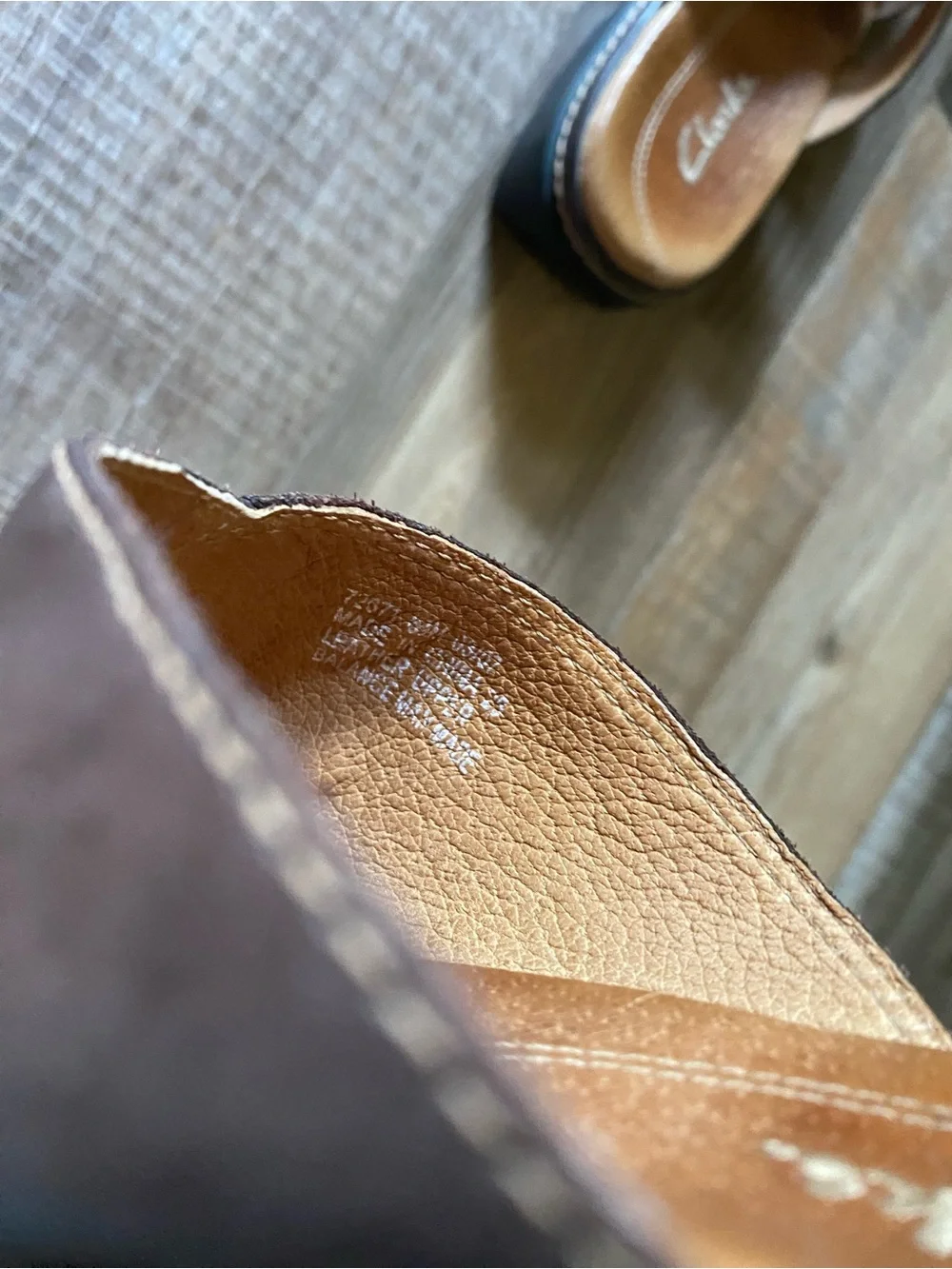 Clarks leather crossover