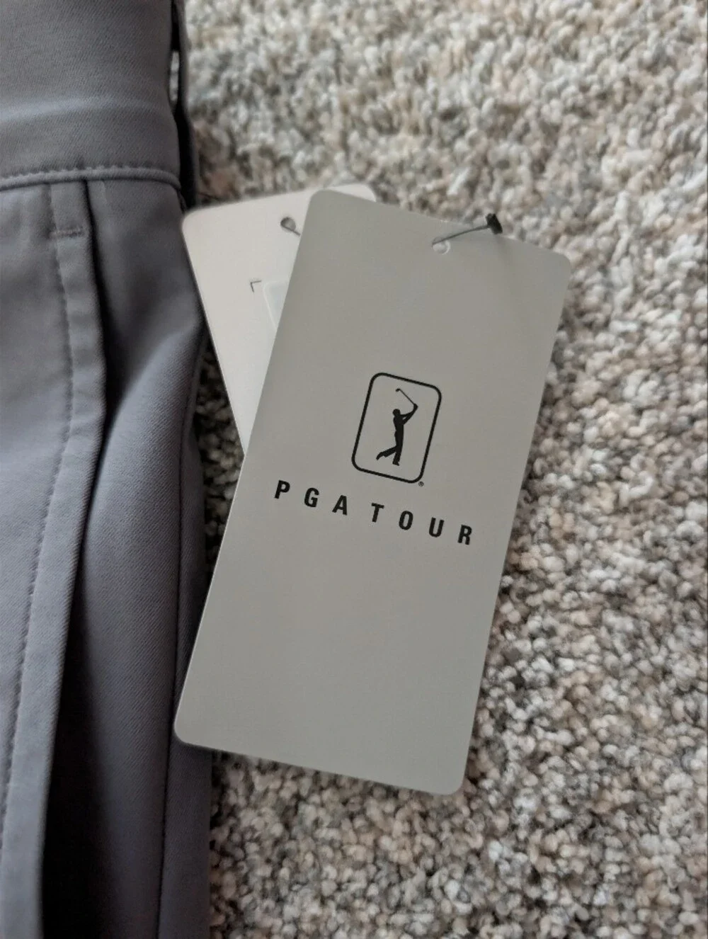 NWT PGA TOUR Men's Performance Golf Shorts Gray Size 46 Big & Tall Flat Front