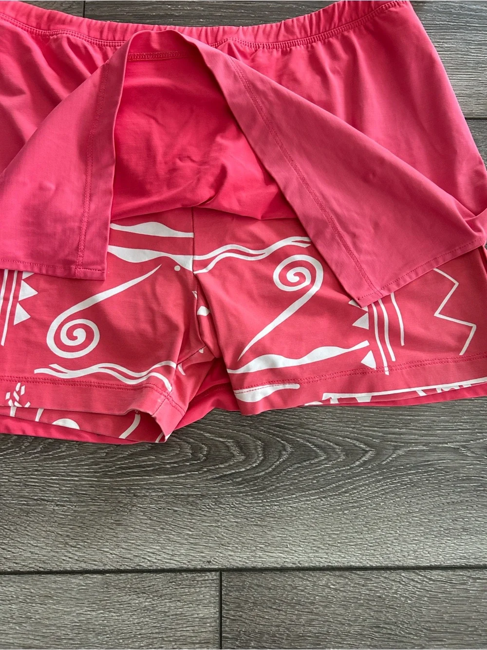 Sleeveless Coral Pink Women's Swim Set