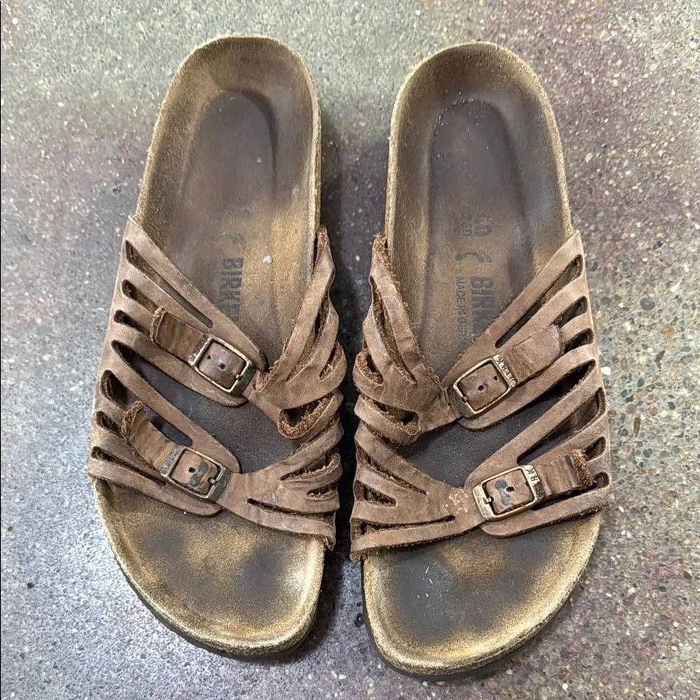 Birkenstock Brown Leather Sandals