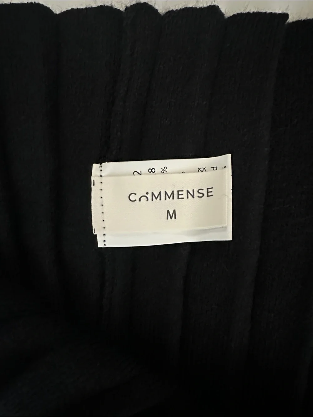 Commense Pleated Knit Mini Skirt - Black Size Medium