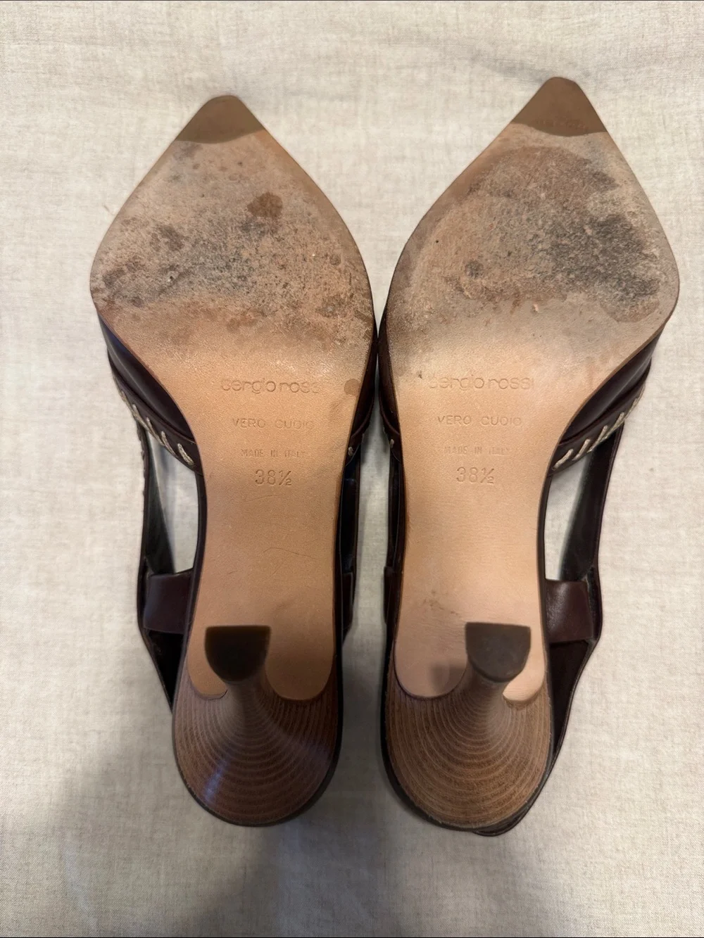 Brown Sling-Back Heels