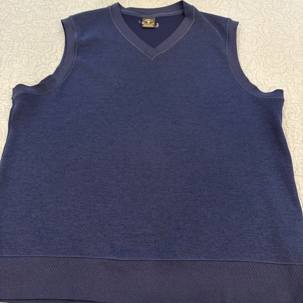 NIKE Men's Size XL Golf Dri-Fit Sweater Vest Blue AV5225-492