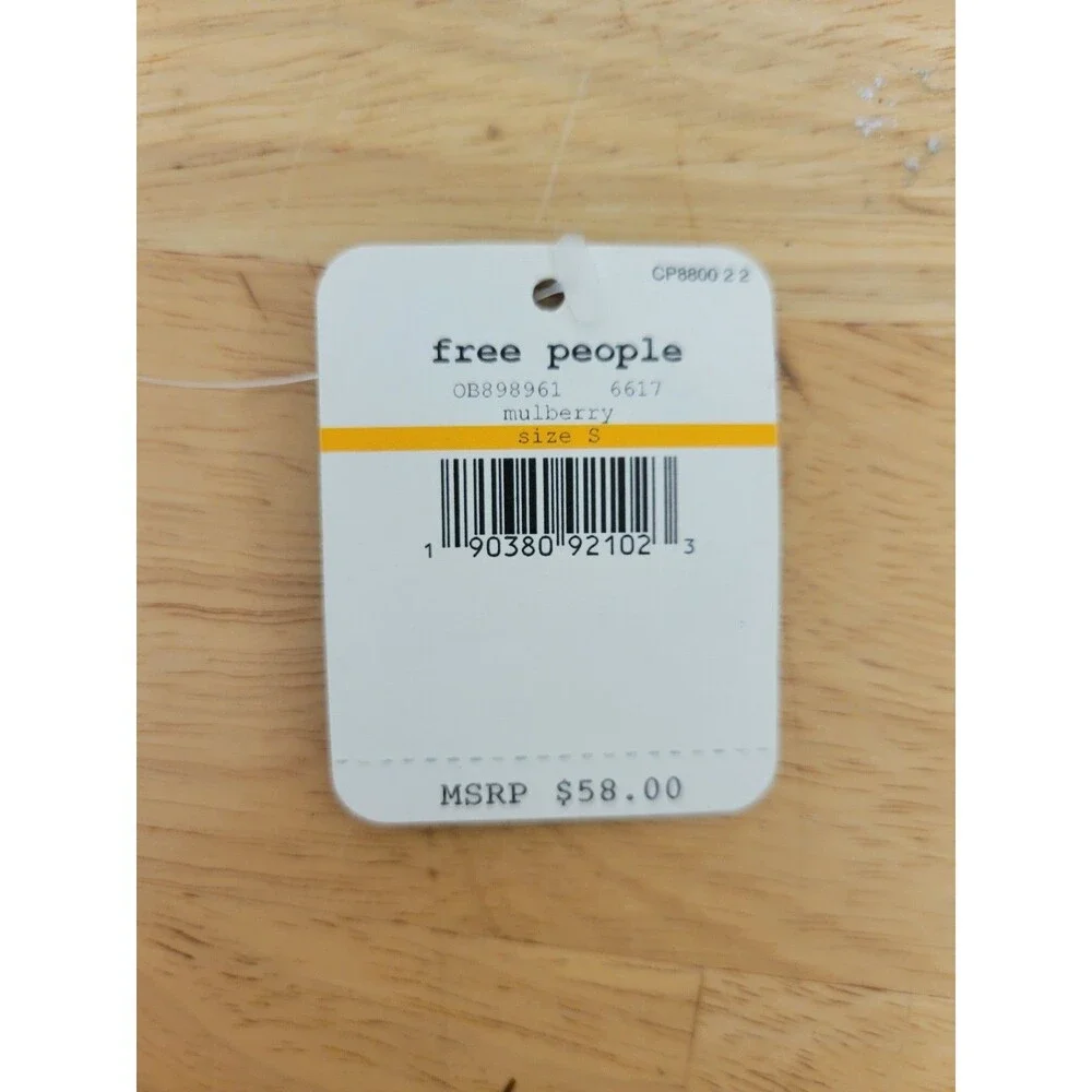 Free People Intimately Mulberry One-Piece Swimsuit S Solid Wide Strap High Cut