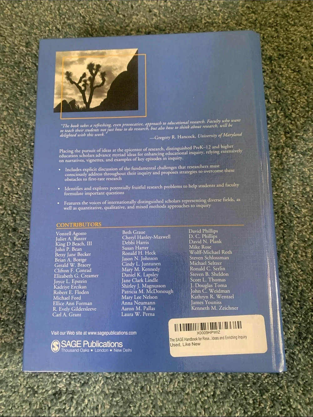 Sage Research in Education Hardcover like new