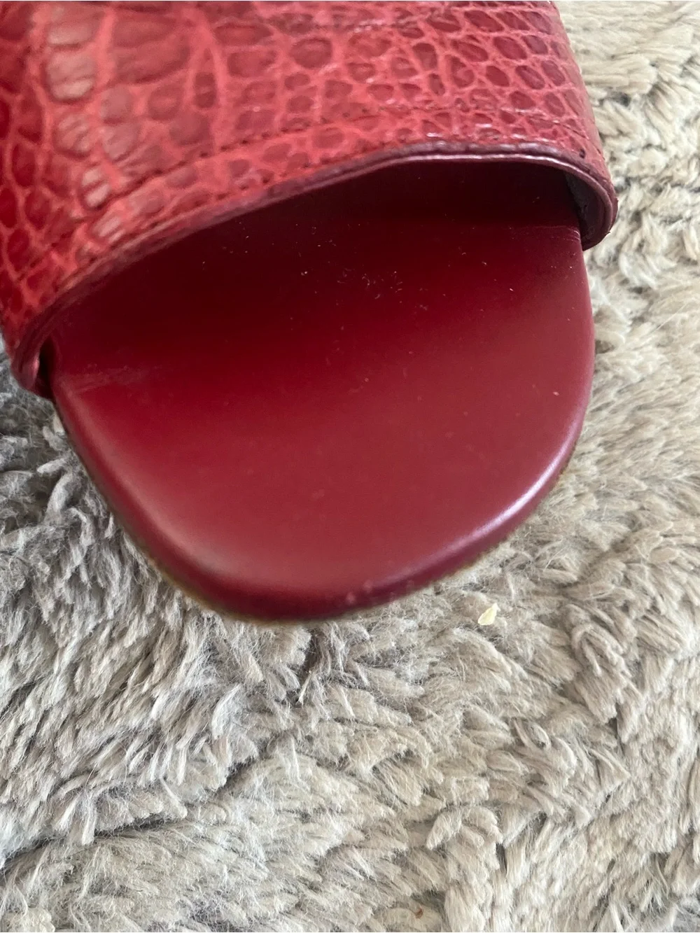 Dior burgundy croc