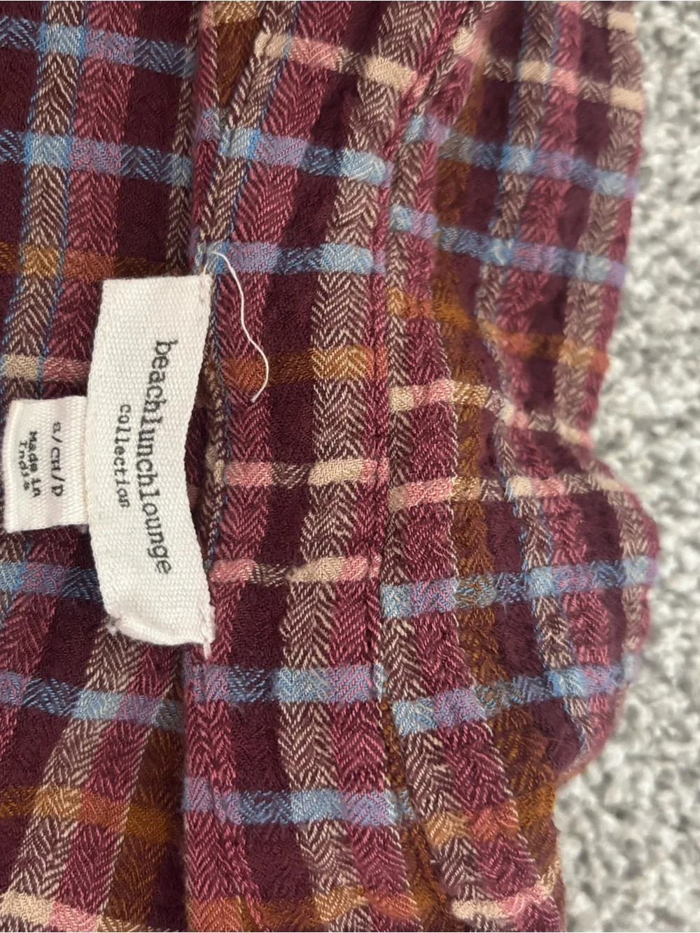 beachlunchlounge lightweight plaid
