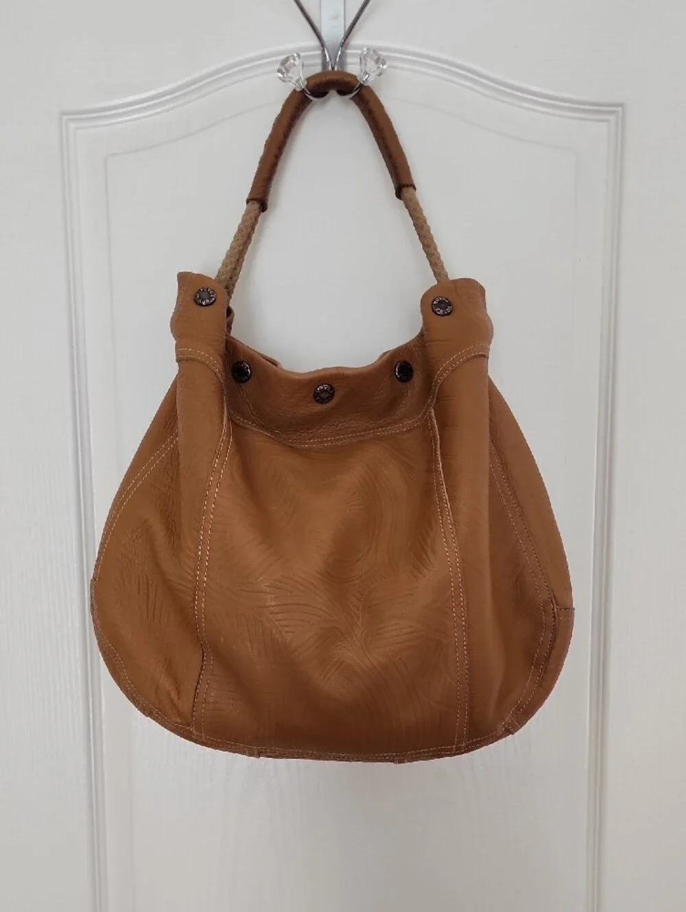 Prada Tan Hobo Bag with Rope Handle