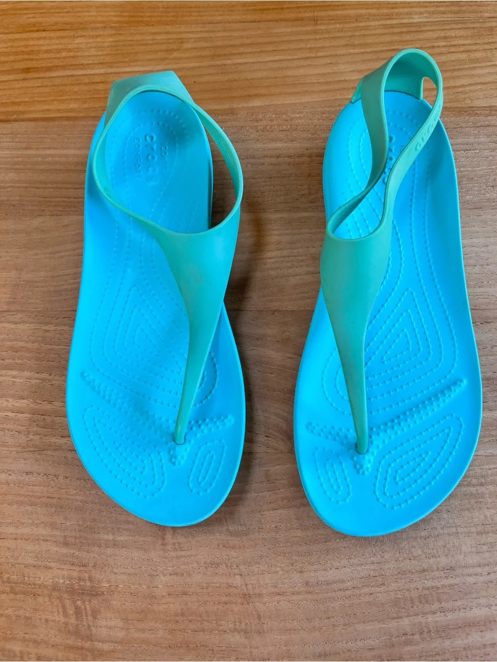 CROCS meant turquoise support