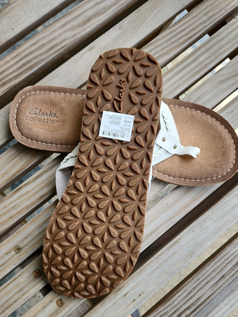 Clarks Collection Ladies Fenner Nerice Flip Flop Sandals