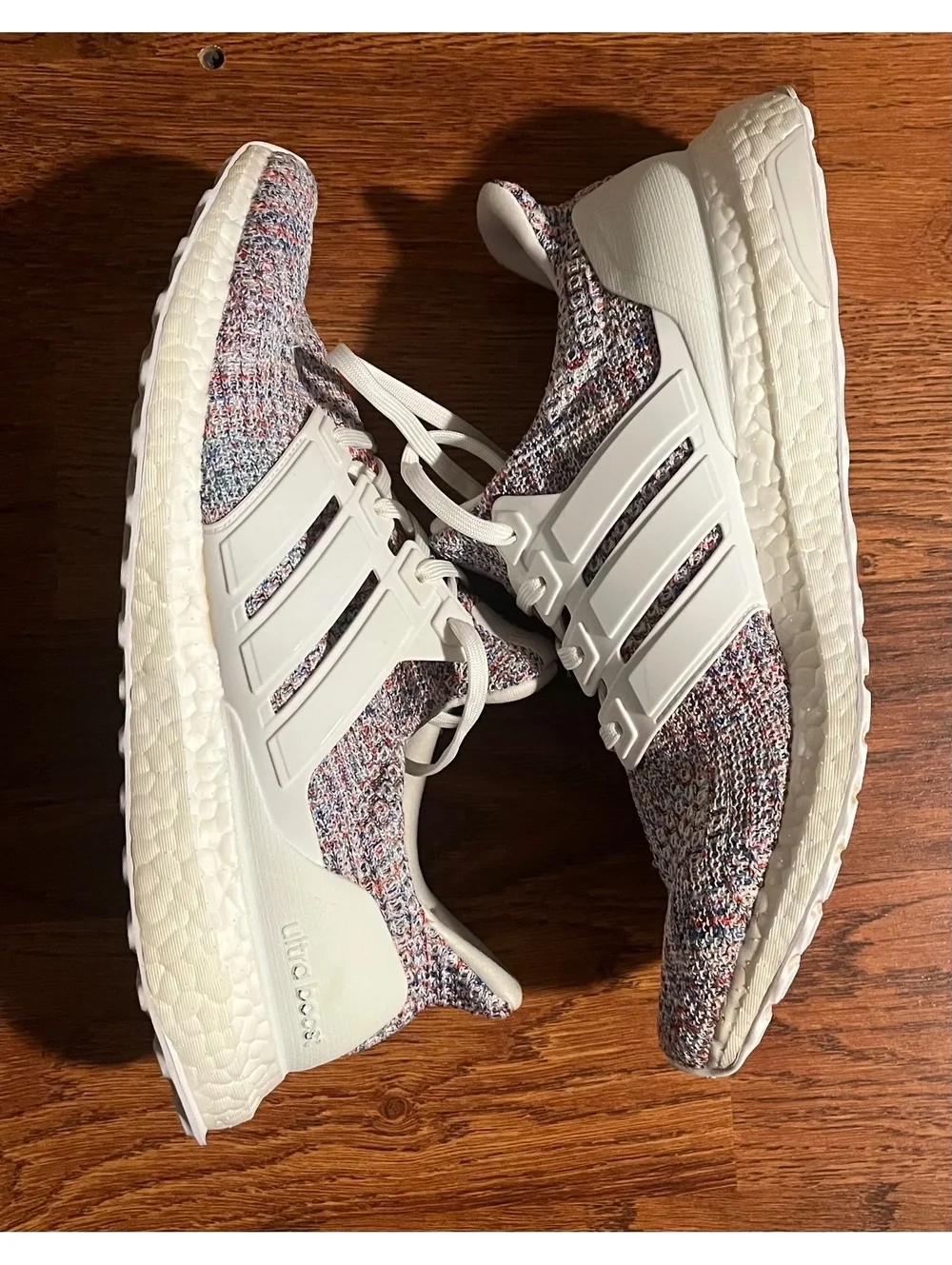 Adidas Ultra Boost Multi-Color Knit Running Shoes Size 9.5