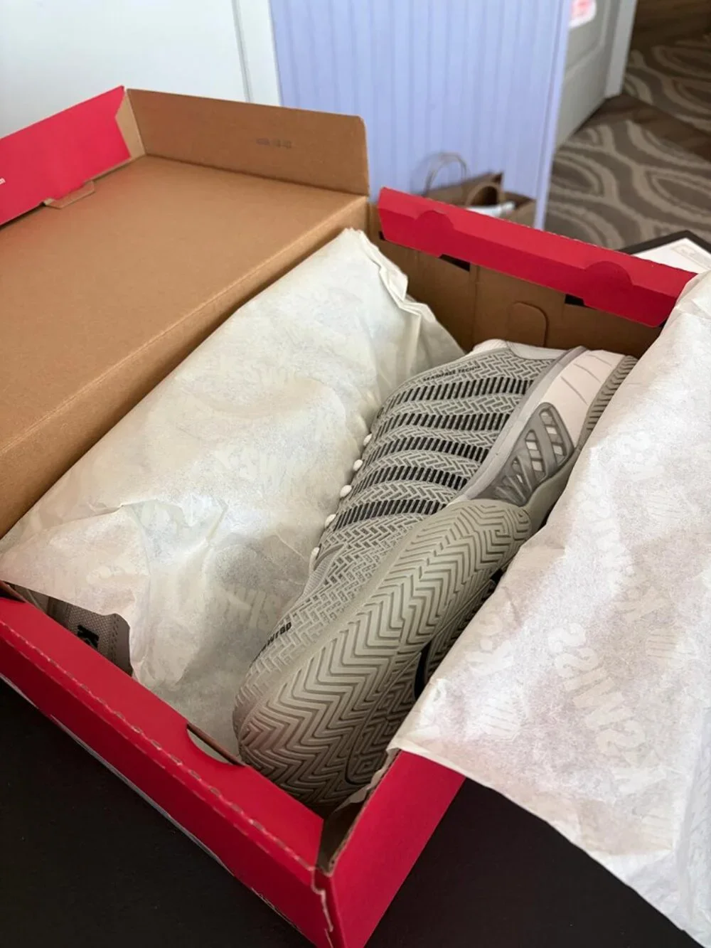 Men's Hypercourt Express Glacier Grey/White/Silver