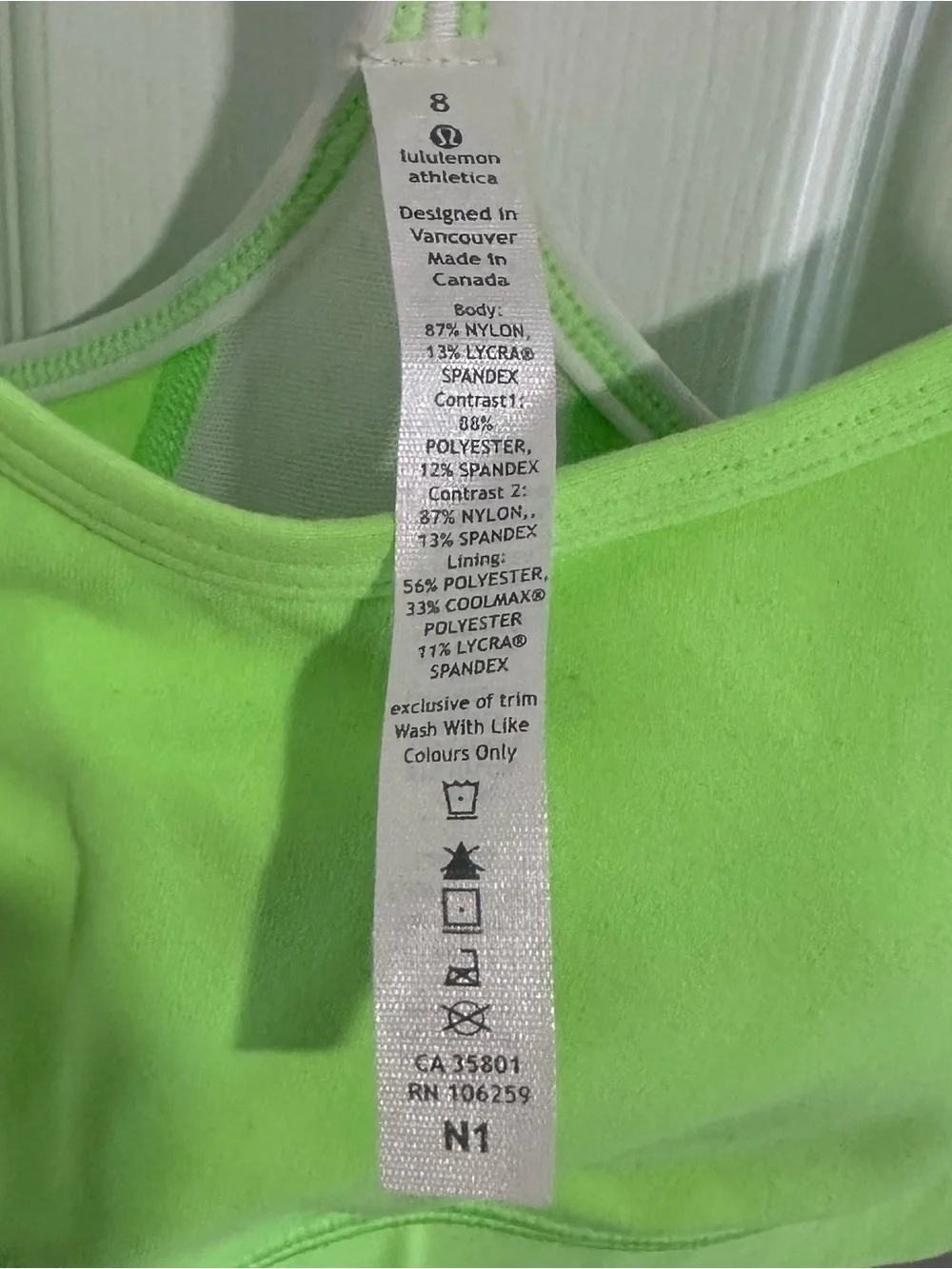 lululemon athletica new tags
