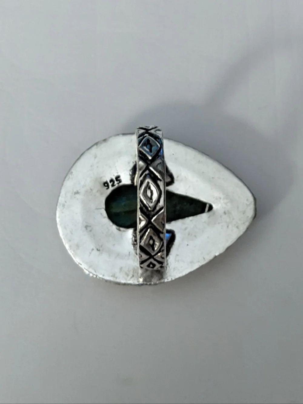 Handmade green labradorite