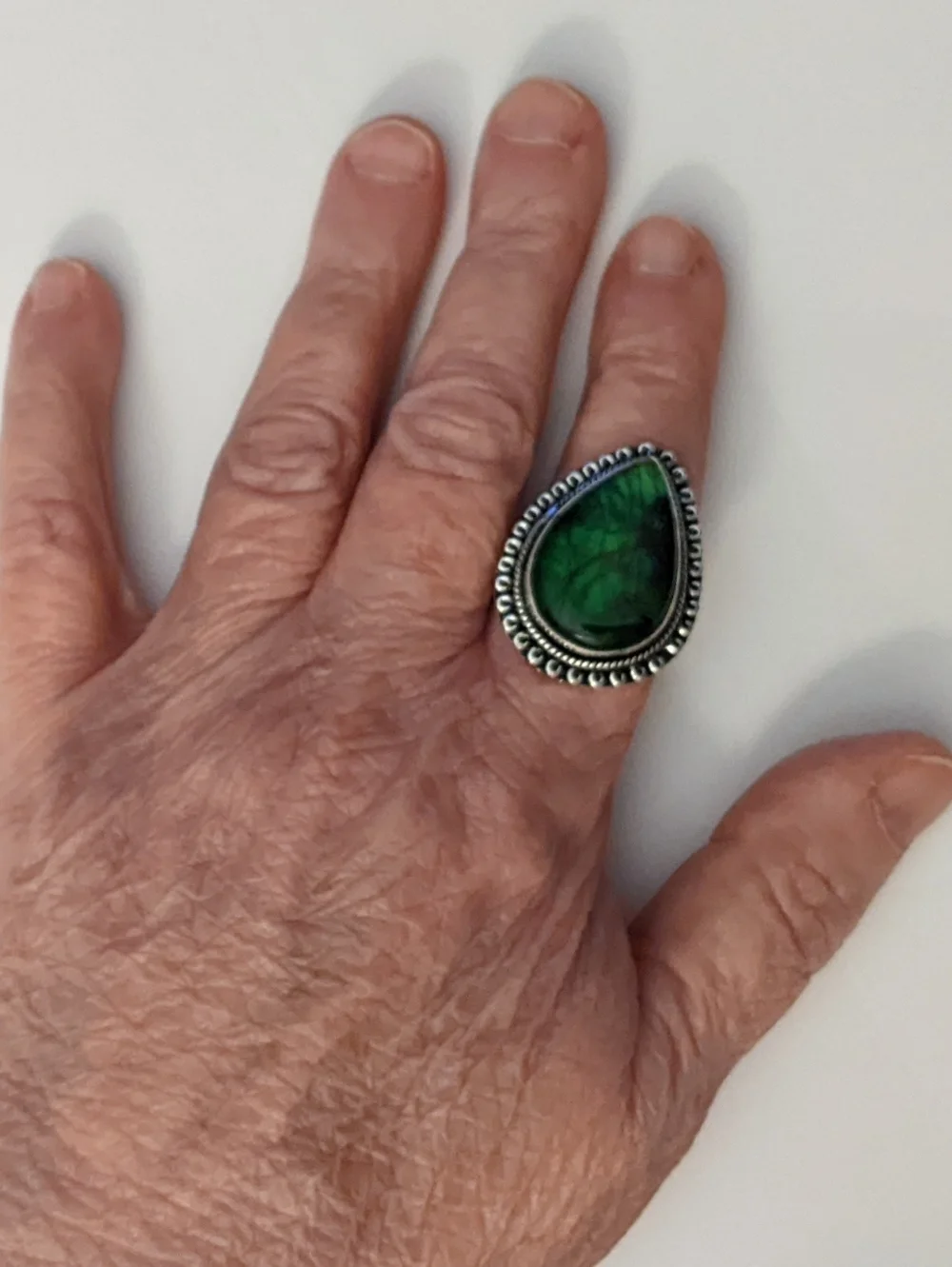 Handmade green labradorite