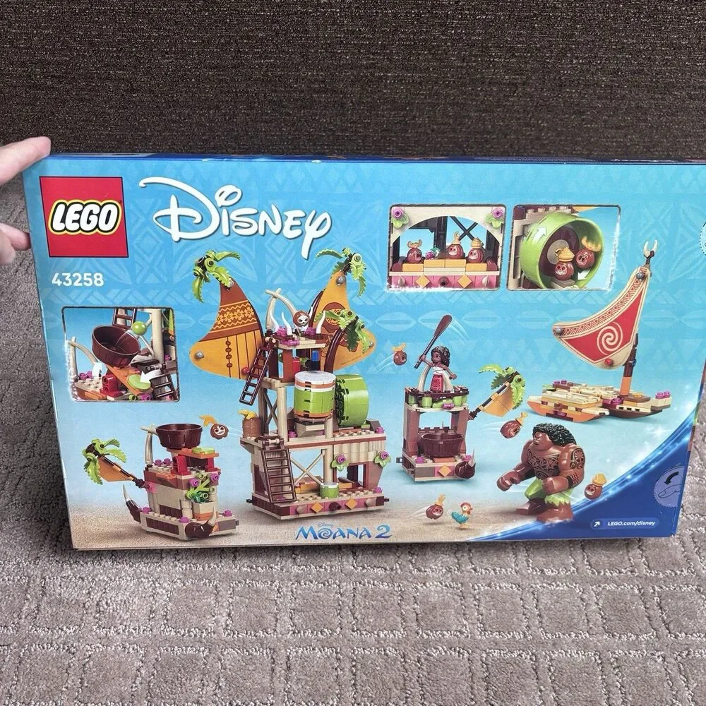 LEGO Disney Moana 2 Kakamora Barge Kids Toy Maui Moana 43258 - New In box Sealed