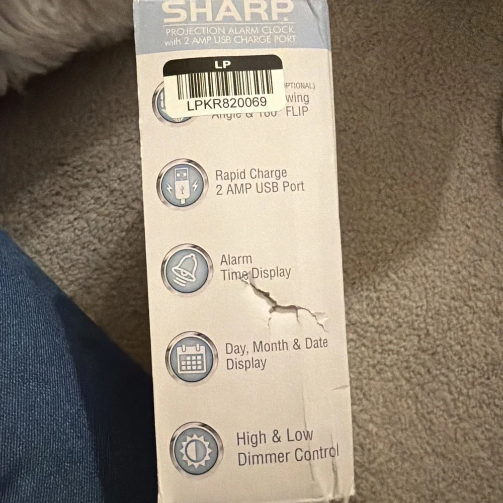 Sharp alarm clock