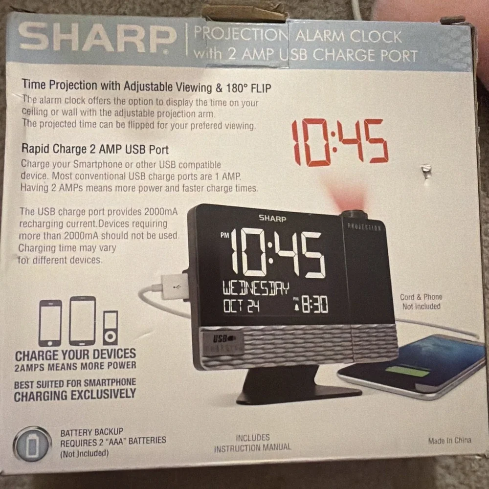 Sharp alarm clock