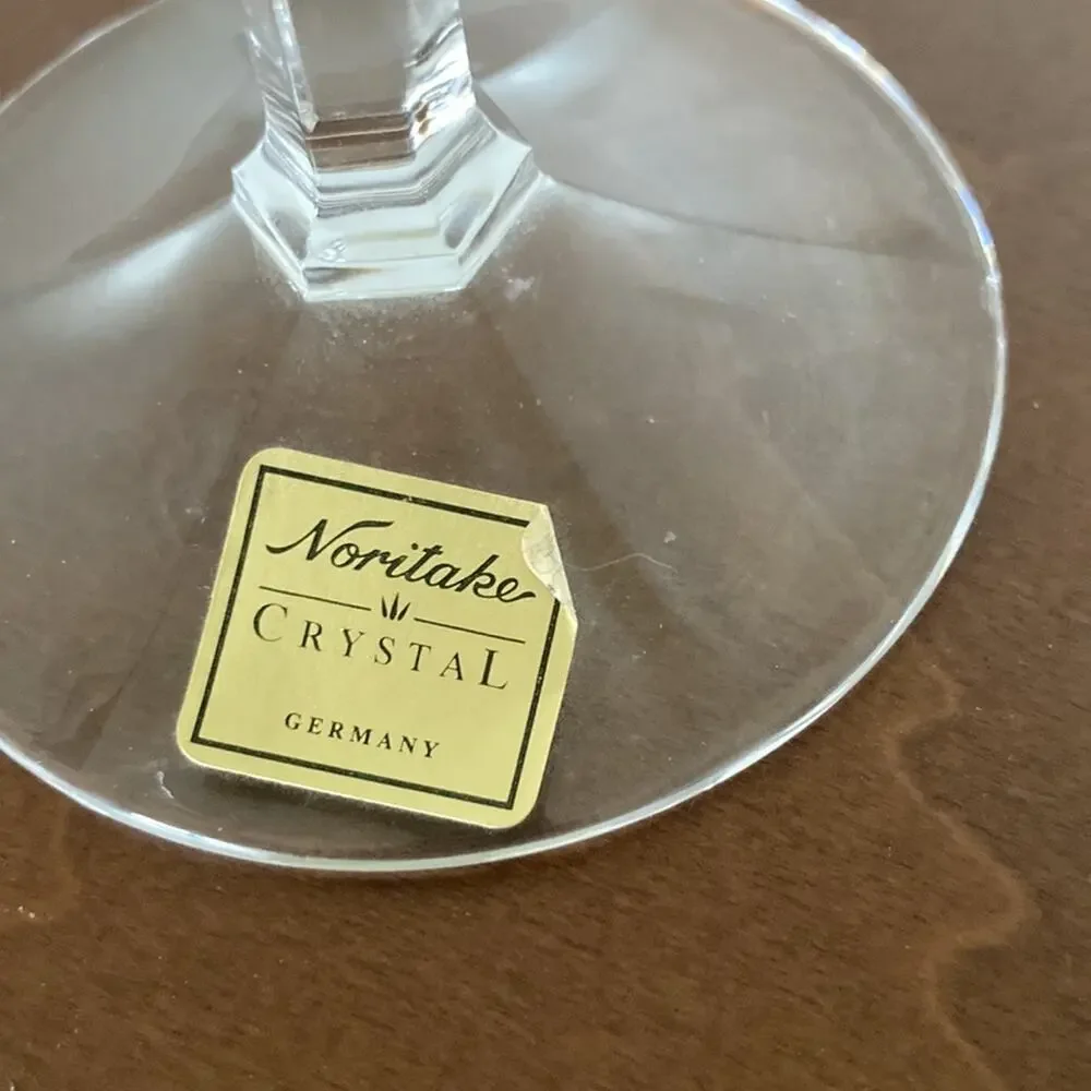 Noritake Crystal Candlestick Holders, Set of 2