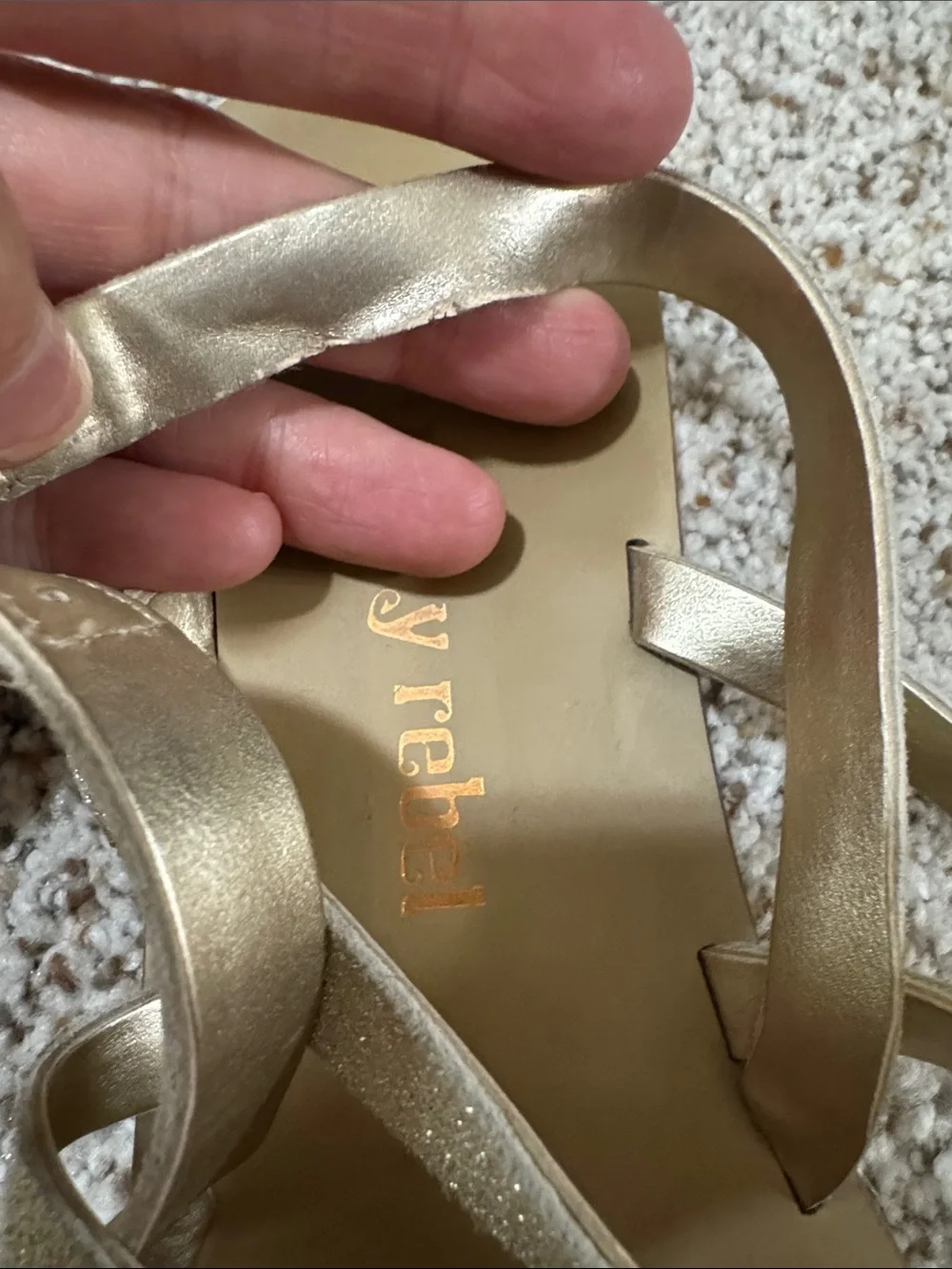 luxury rebel metallic gold
