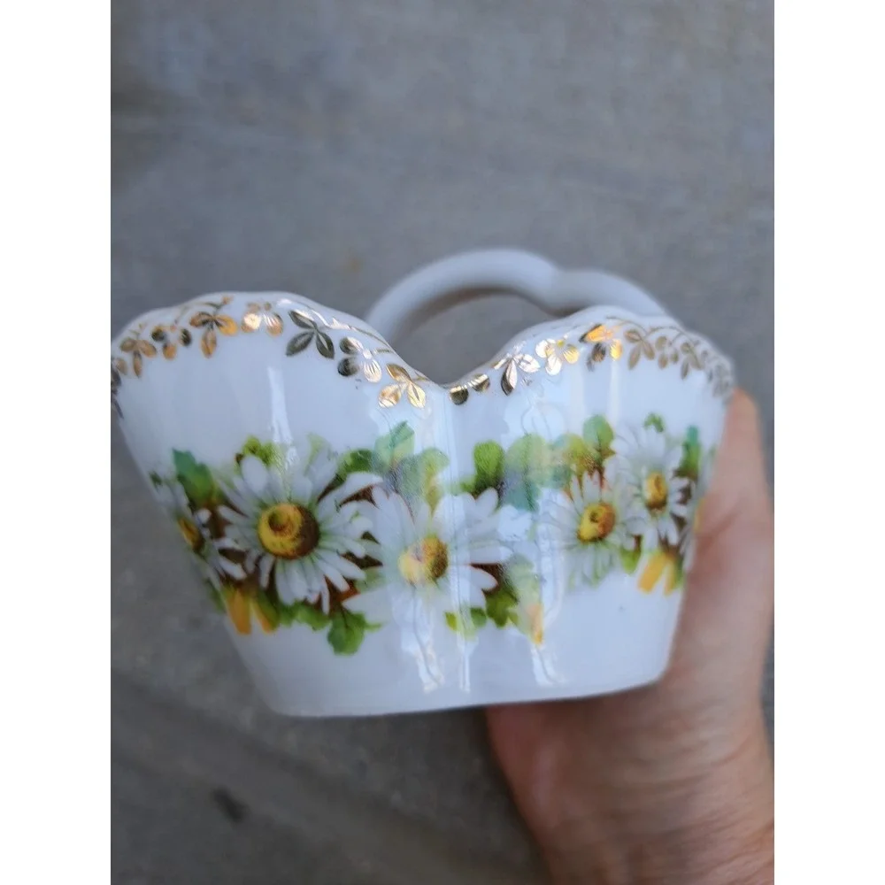 Vintage Collectible Z. S & Co Bavaria Porcelain Flower Basket