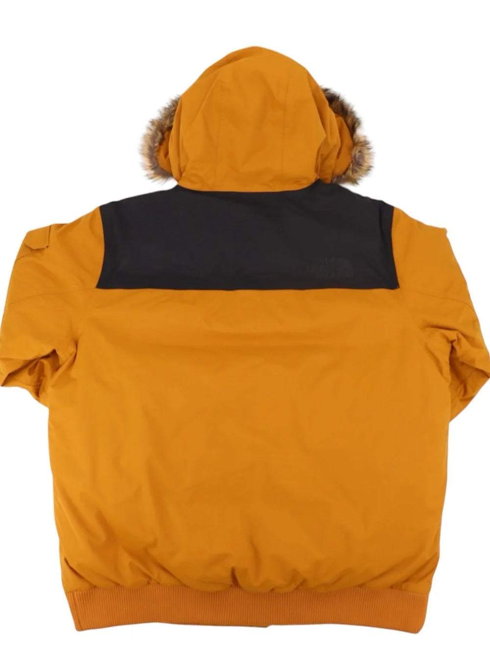 Brand New The North Face Men’s Gotham XL Hooded Down Jacket Timber Tan Black