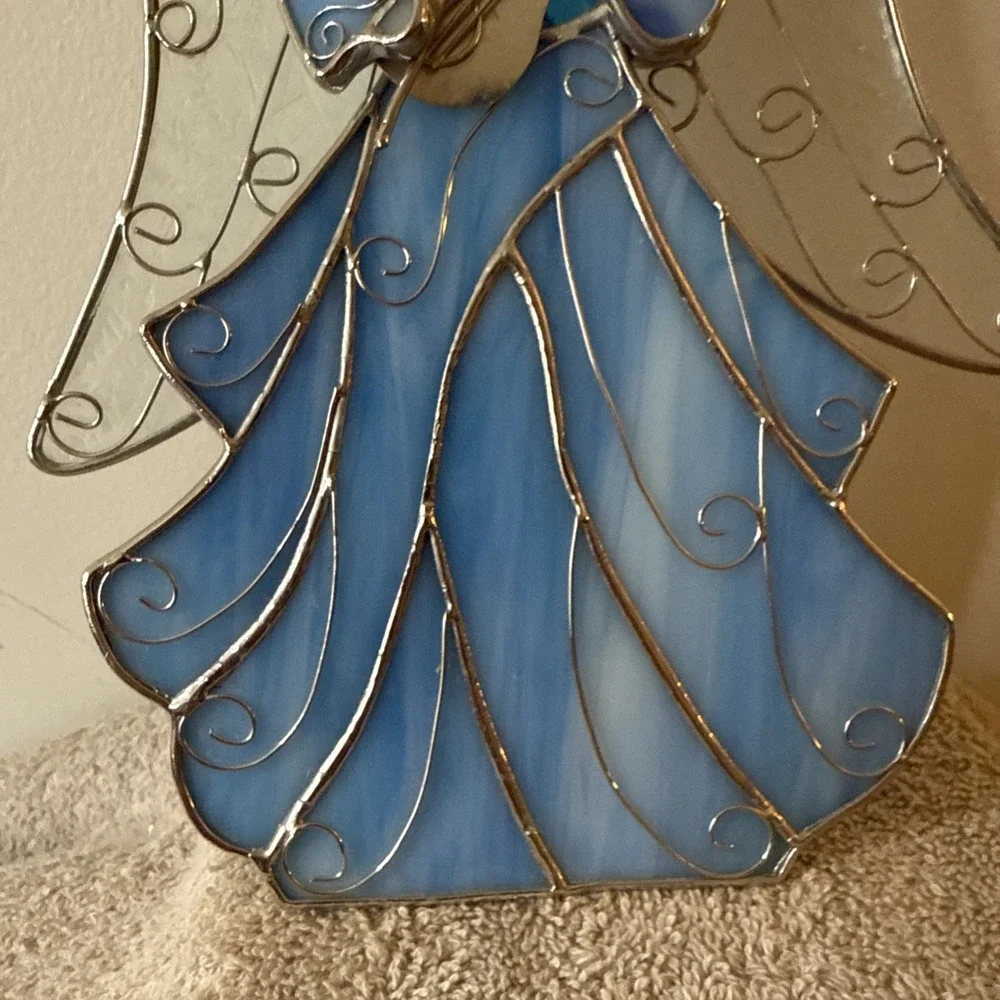 Angel vintage blue