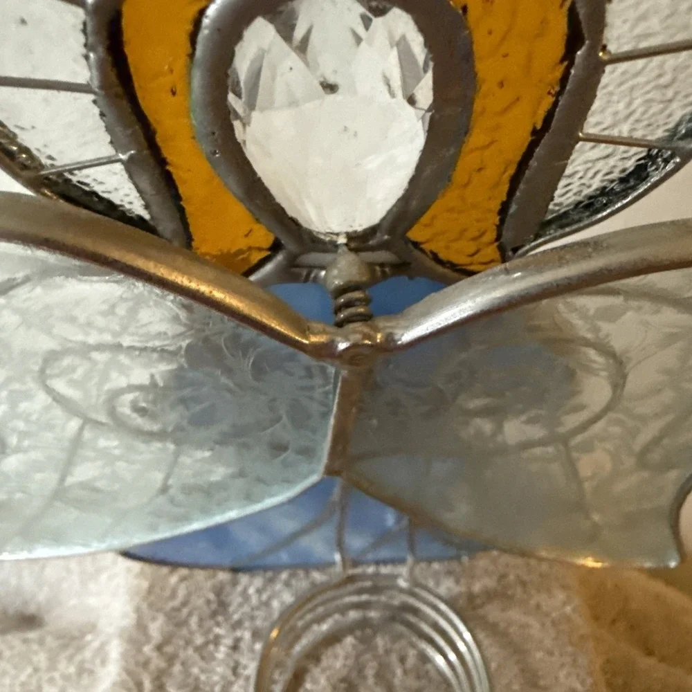 Angel vintage blue