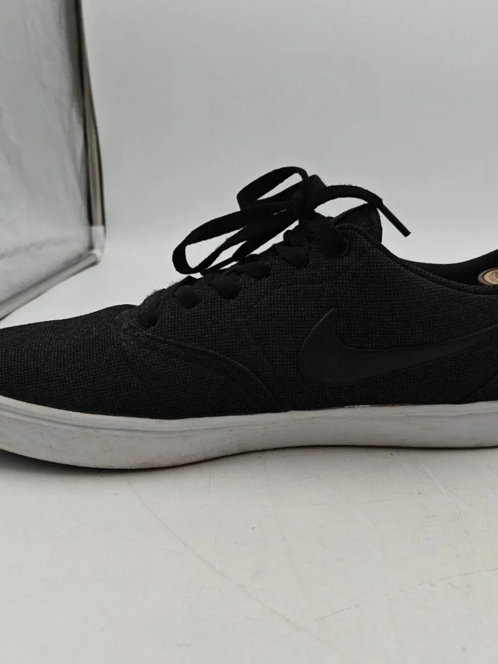 Nike SB Check Solar Canvas Black White Men’s 10.5 843896-007 Skate Shoes