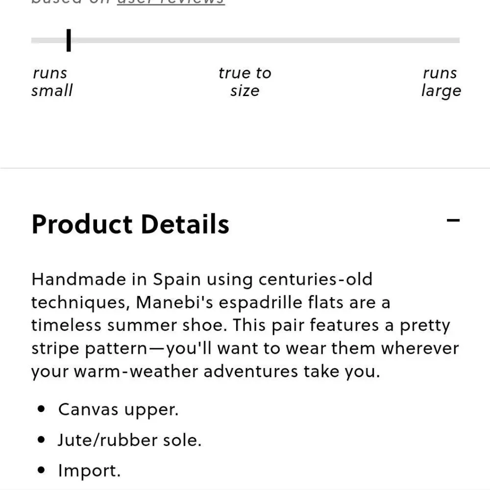 J. Crew runs small
