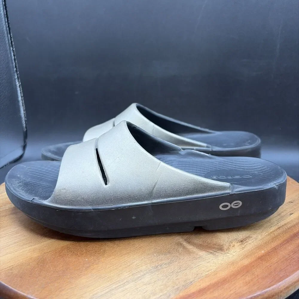 OOFOS OOahh Luxe Slide Womens Size 8 Sandals Recovery Slip On Shoes