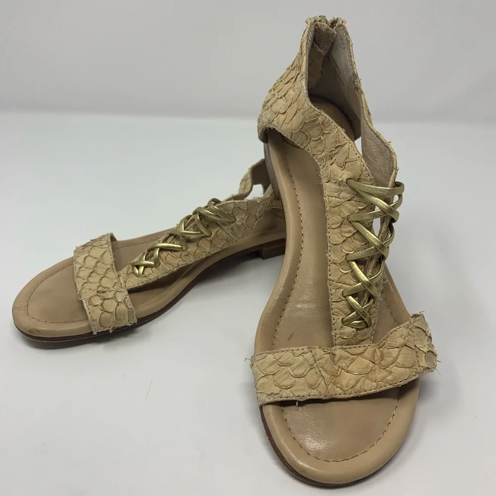 House of Harlow 1960 Samantha sandal gold‎ 6