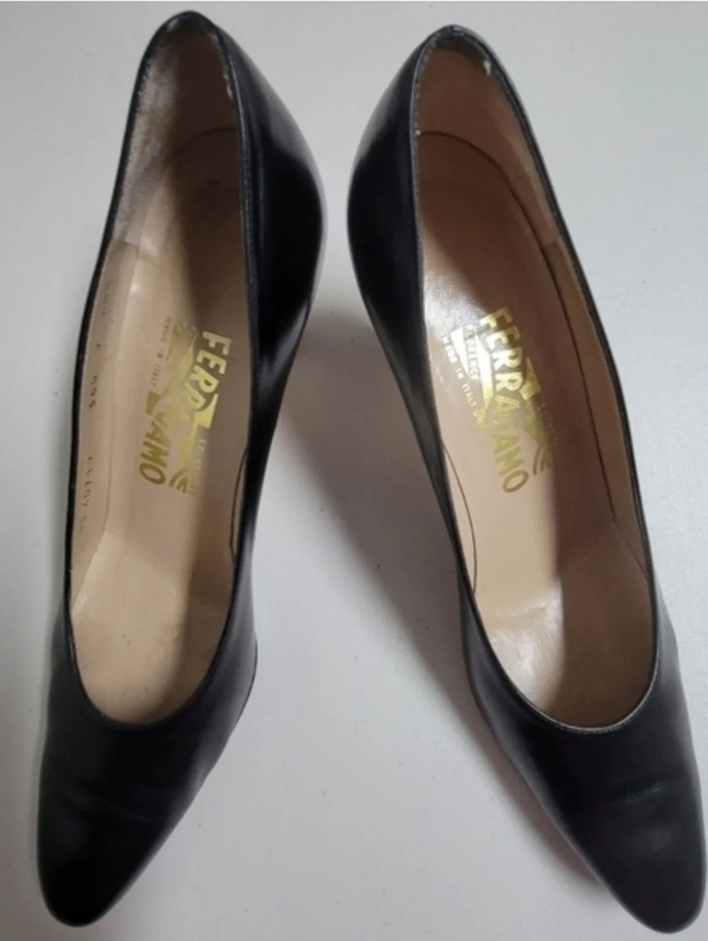 Salvatore Ferragamo Classic Leather Pump.