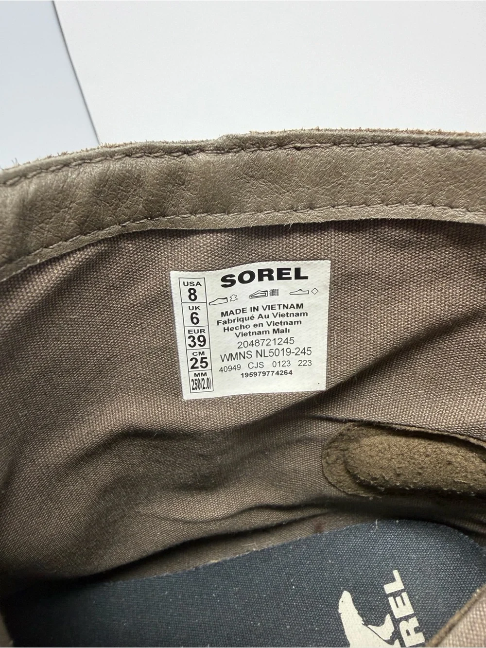 Sorel Leather Emelie Zip Waterproof Lugged Ankle Boots Women’s Size 8