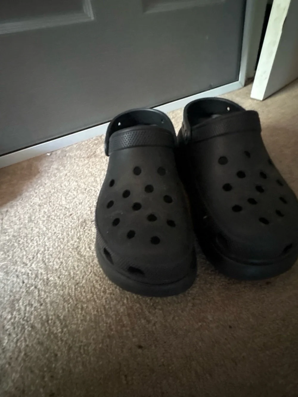 CROCS Classic Black Platform Clogs