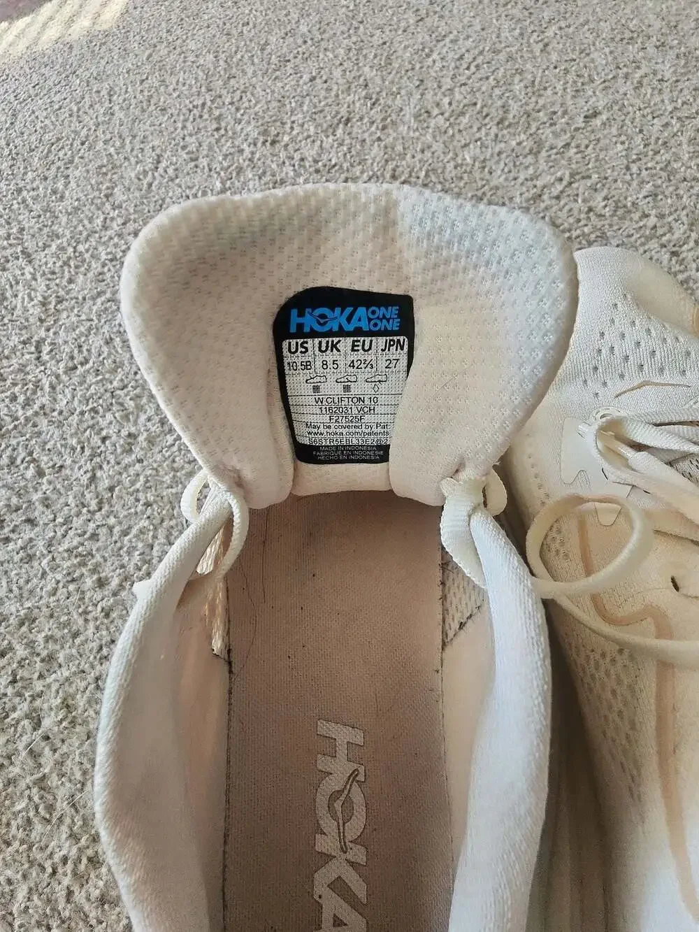 Hoka clifton vanilla