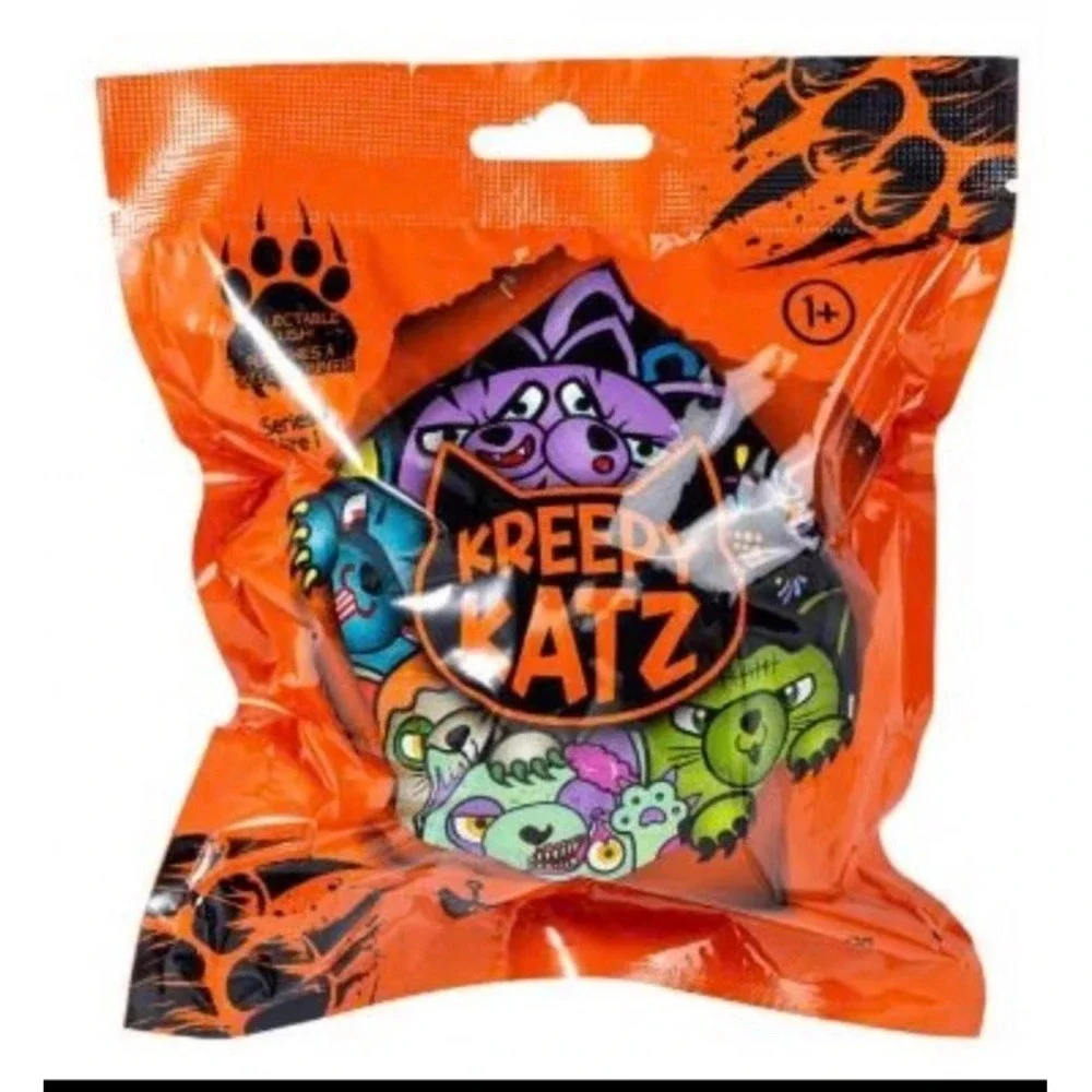 Kreepy Katz Plush Clip-On Cat 4-Inch  Pack [1 RANDOM Figure]
