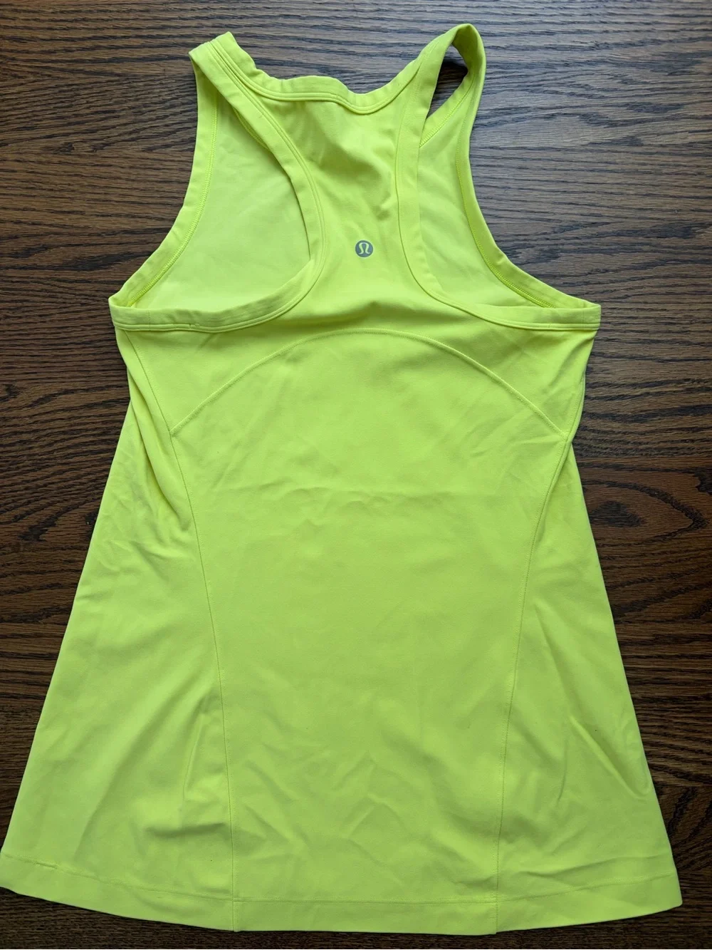 lululemon athletica Neon Yellow Racerback Tank Top