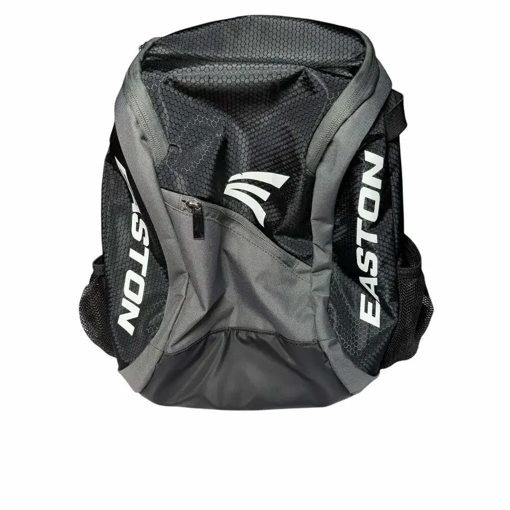Easton Game Ready Youth Baseball Backpack Black and Grey